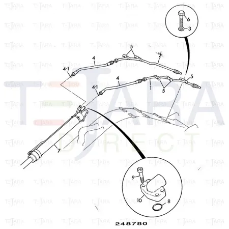 JCB Part No.# KRV1200, Clamp pipe - JCB Spare Parts
