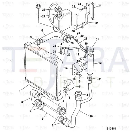 JCB Part No.# 648/03502, HOSE CUT LENGHT - JCB Spare Parts
