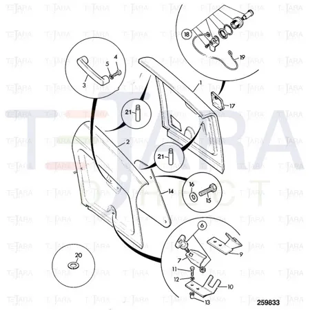 JCB Part No.# 123/05578, PANEL ENGINE SIDE RH - JCB Spare Parts