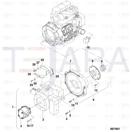 JCB Part No.# 7170/50320, JCB-PUMP STEERING - JCB Spare Parts