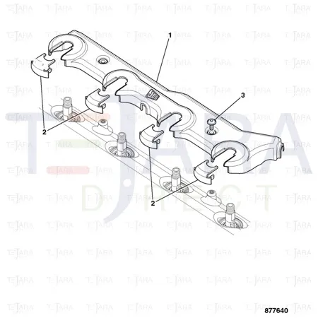 JCB Part No.# 320/07629, INSERT - INJECTOR COVER CR - JCB Spare Parts
