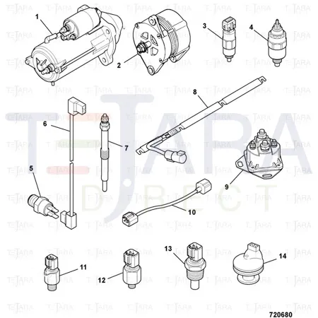 JCB Part No.# 716/30211, SOLENOID ESOS - JCB Spare Parts