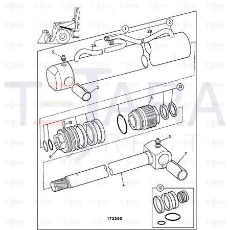 JCB Part No.# 831/10181, Bearing 50.94x55.9x40 Long - JCB Spare Parts