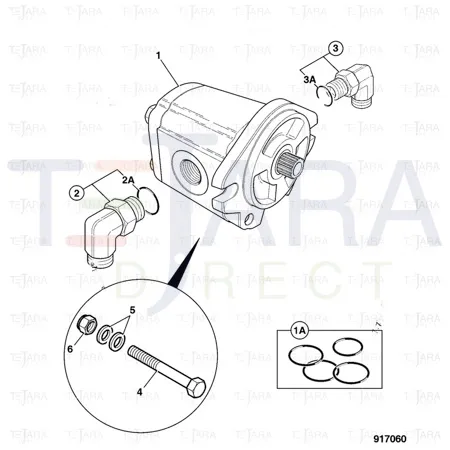 JCB Part No.# 332/D1573, Kit seal - JCB Spare Parts