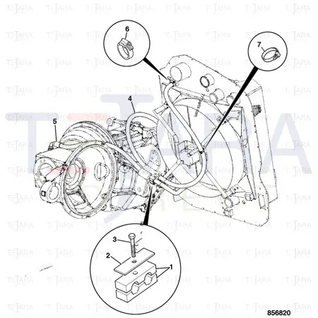 JCB Part No.# 650/10255, HOSE 5/8in BSP x 1080mm - JCB Spare Parts