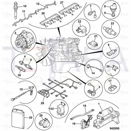 JCB Part No.# 716/30309, ENGINE BOOST PRESSURE SWITCH - JCB Spare Parts