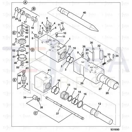 JCB Part No.# 332/A2449, Spring - JCB Spare Parts