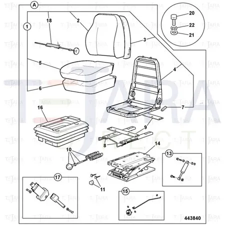 JCB Part No.# 40/910660, Kit Suspension - JCB Spare Parts