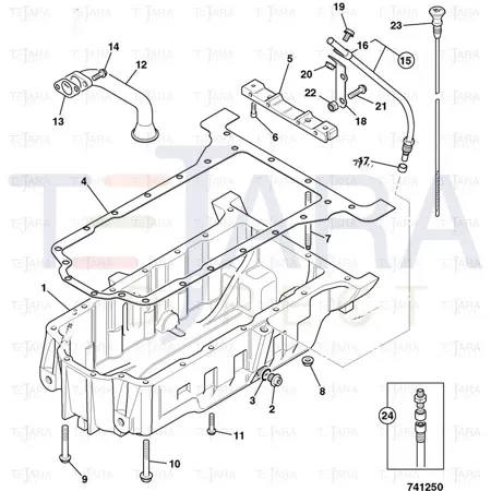 JCB Part No.# 02/201187, GASKET - JCB Spare Parts