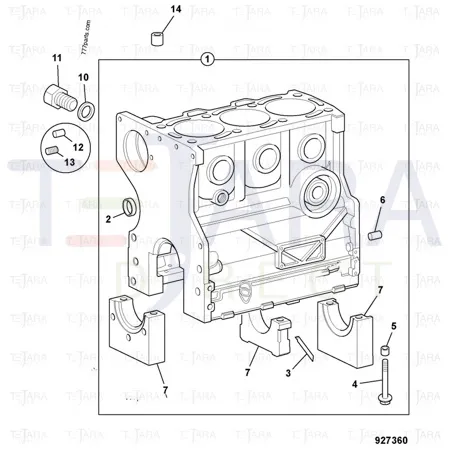 JCB Part No.# 02/961048, Gasket . - JCB Spare Parts