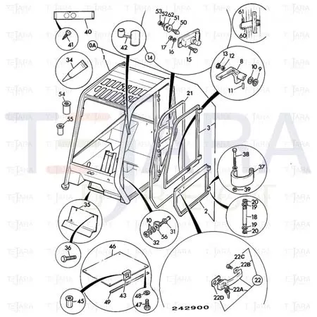 JCB Part No.# 826/00687, SCREW:TAPTITE - JCB Spare Parts