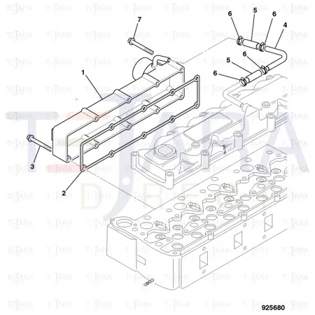 JCB Part No.# 02/940098, Pipe breather - JCB Spare Parts