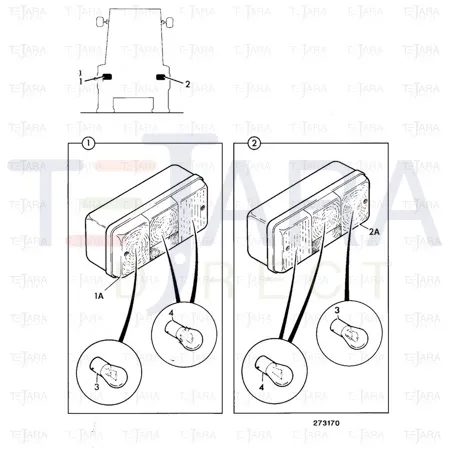 JCB Part No.# 700/40101, LENS -RH - JCB Spare Parts