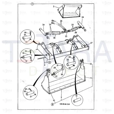 JCB Part No.# 123/00320, BOSS - JCB Spare Parts
