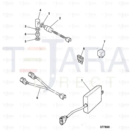 JCB Part No.# 701/80350, PRESSURE SWITCH 4 BAR N/O - JCB Spare Parts
