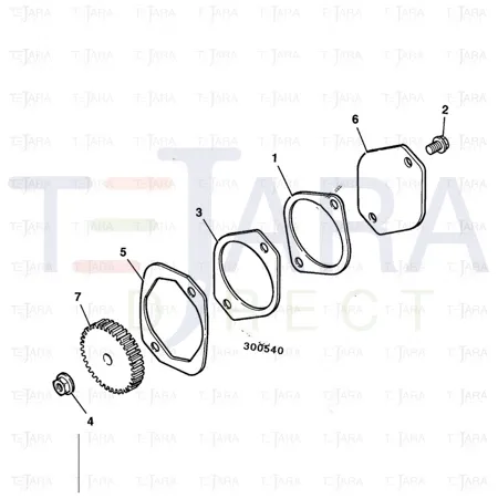 JCB Part No.# 02/912243, Gear accessory dri - JCB Spare Parts