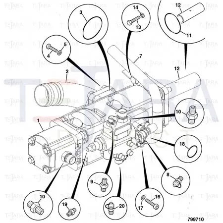 JCB Part No.# 335/11583, WA OUTLET PIPE - JCB Spare Parts