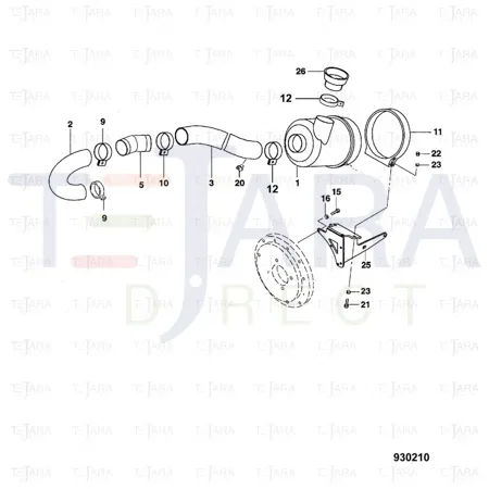 JCB Part No.# 7242/50250,  AIRCLEANER - JCB Spare Parts