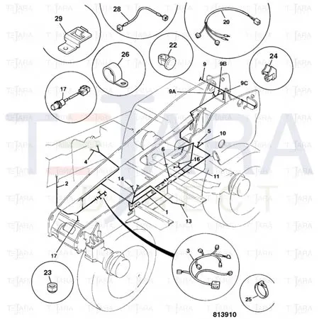 JCB Part No.# 721/12472, Harness Transmission  PS750 - JCB Spare Parts