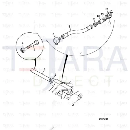 JCB Part No.# 819/00133, SPACER 4.0 CREAM - JCB Spare Parts