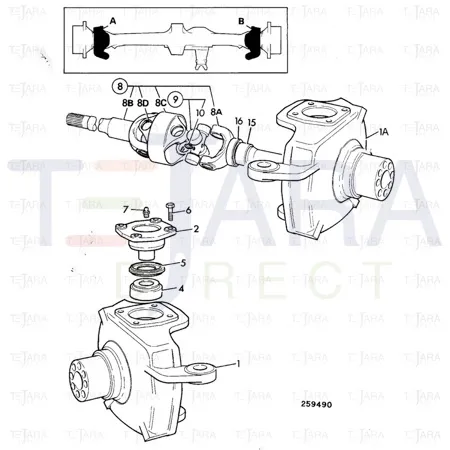 JCB Part No.# 914/86202, KIT-SPIDER - JCB Spare Parts