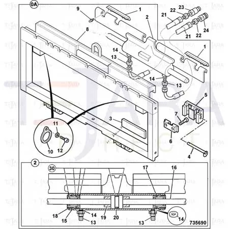 JCB Part No.# 45/920058, Coupling male ½” SAE - JCB Spare Parts