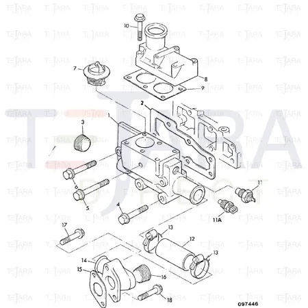 JCB Part No.# 02/201318, CONNECTOR - JCB Spare Parts