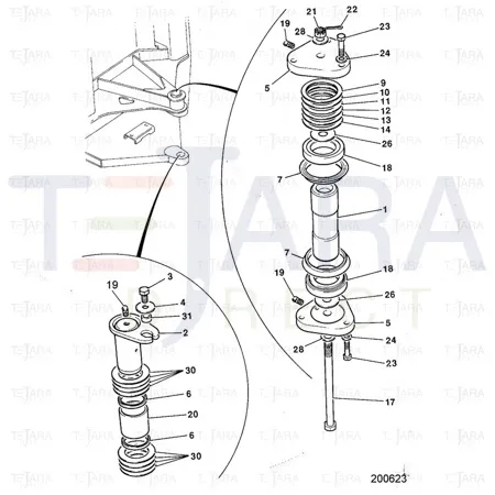JCB Part No.# 813/00443, V-SEAL CENTRE PIVOT - JCB Spare Parts