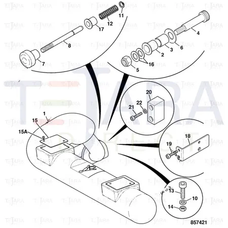 JCB Part No.# 331/62034, PULL HANDLE - JCB Spare Parts