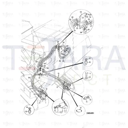 JCB Part No.# 614/22200, HOSE 5/8BSP 1150mm - JCB Spare Parts