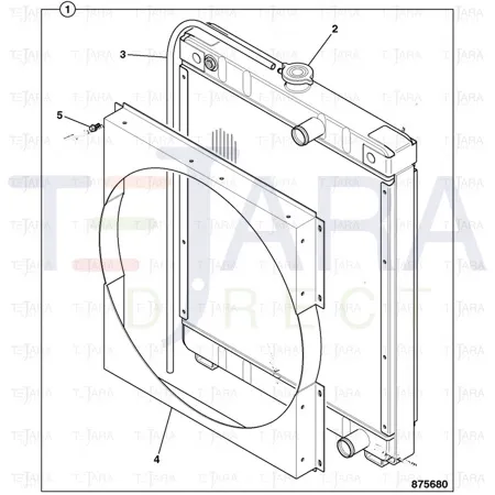 JCB Part No.# 30/926955, Cap radiator - JCB Spare Parts