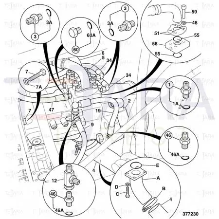 JCB Part No.# 649/51195, HOSE -SUCTION - JCB Spare Parts