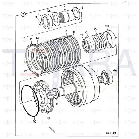 JCB Part No.# 917/52900, NEEDLE ROLLER BRG K40X47X - JCB - JCB Spare Parts