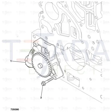 JCB Part No.# 320/04186, OIL PUMP.ABI - JCB Spare Parts