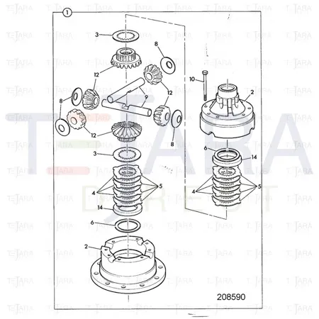 JCB Part No.# 450/20403, Plate counter - JCB Spare Parts