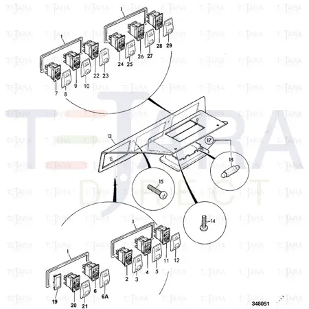 JCB Part No.# 701/58930, ACTUATOR AUTO MANUAL WHIT - JCB Spare Parts