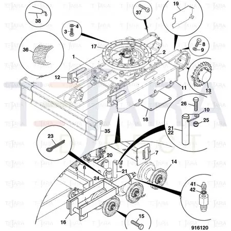 JCB Part No.# 331/42435, JCB Trackmaster PLUS 8010 RT - SP - JCB Spare Parts