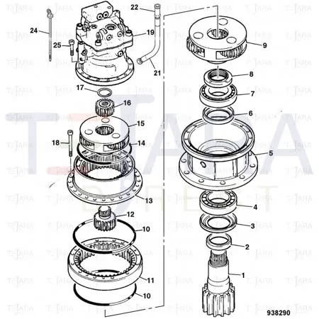 JCB Part No.# 05/903874, NUT - JCB Spare Parts