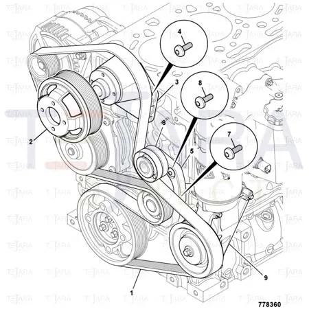 JCB Part No.# 320/04514, SCREW.PAN HEAD M8 x 25(KANBAN) - JCB Spare Parts