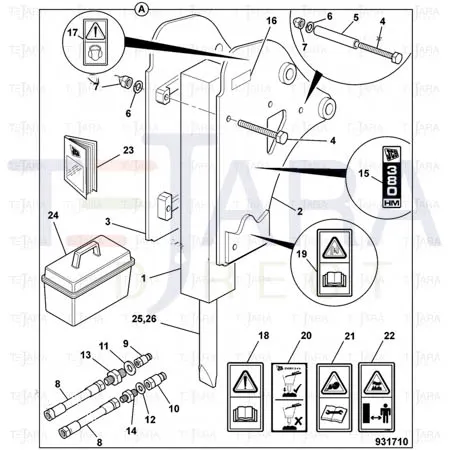 JCB Part No.# 332/C7285, Bolt . - JCB Spare Parts