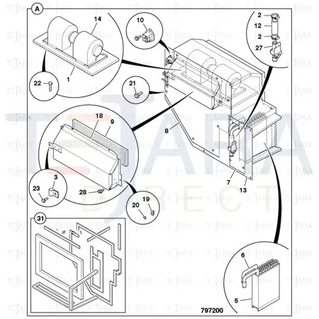 JCB Part No.# 30/926475,  Kit gasket - JCB Spare Parts