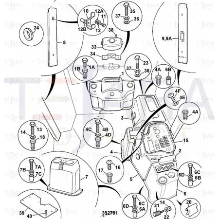 JCB Part No.# 823/00554, 'PLAIN WASHER 1/4' - JCB Spare Parts