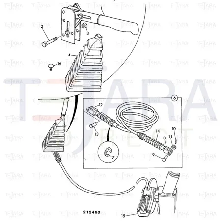 JCB Part No.# 123/04473, (W) (P) HAND BRAKE GAITER - JCB Spare Parts