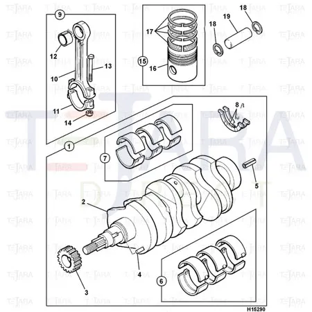 JCB Part No.# 02/630042, KEY - JCB Spare Parts