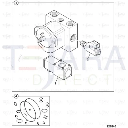 JCB Part No.# 332/C6480, Valve proportional - JCB Spare Parts