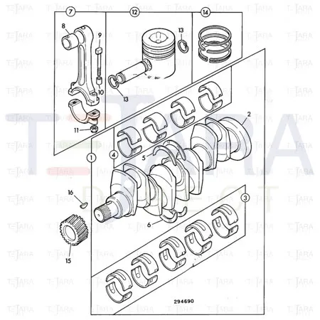 JCB Part No.# 02/201792, PISTON - JCB Spare Parts