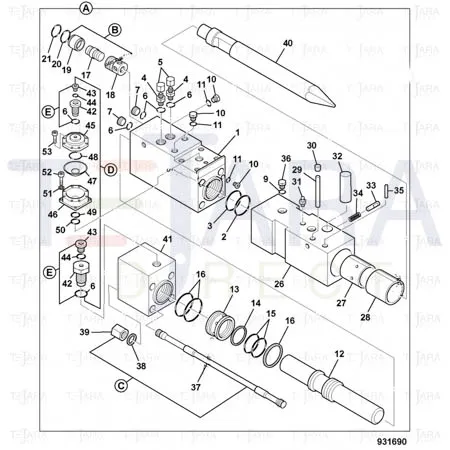 JCB Part No.# 332/A3066, Kit - JCB Spare Parts
