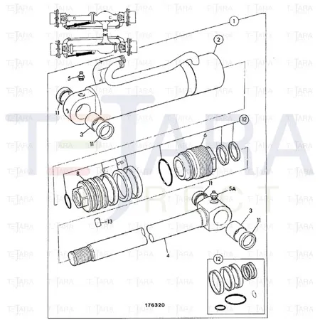JCB Part No.# 595/10032, P/HEAD 595/10032P - JCB Spare Parts