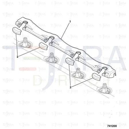 JCB Part No.# 320/07617, COVER INSERT.INJECT.SEAL - JCB Spare Parts