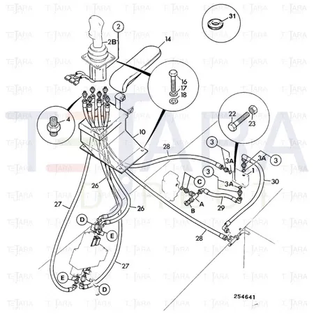 JCB Part No.# 629/95063, HOSE - JCB Spare Parts